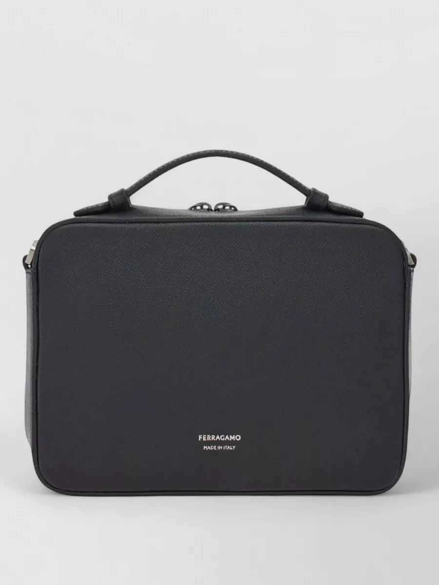 Ferragamo pebbled leather crossbody bag