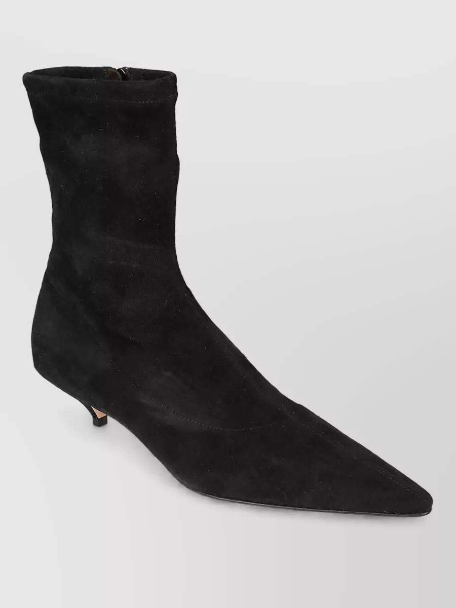 The Row Leather Ankle Boots