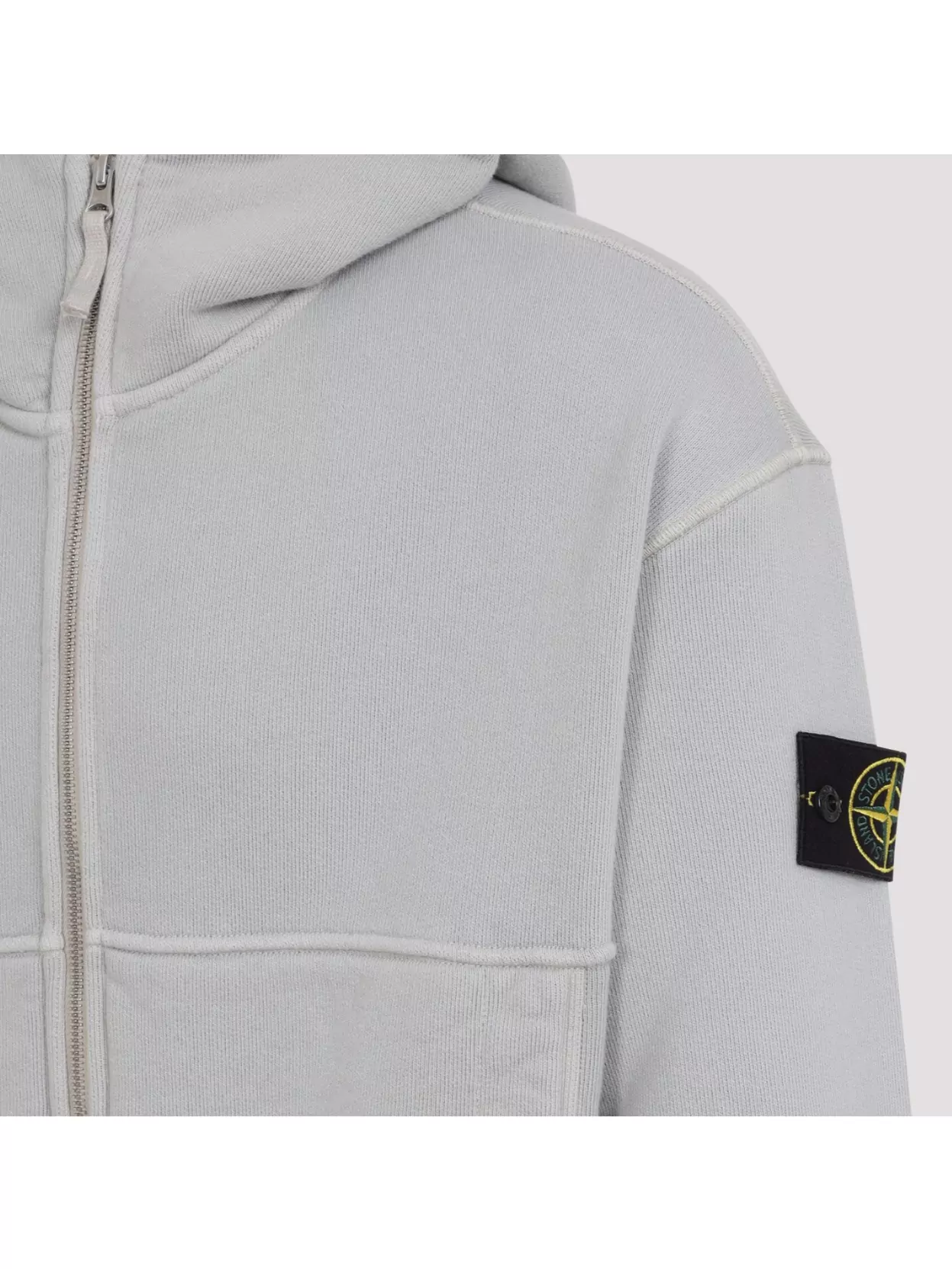 Stone Island Hooded Sweatshirt With Ribbed Cuffs And Hem