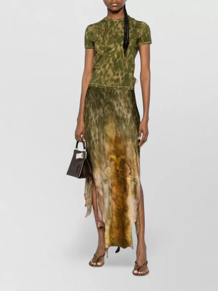 Diesel Asymmetric Midi Skirt