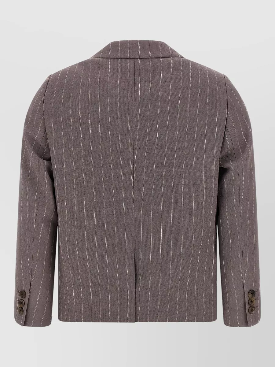 Dries Van Noten Pinstripe Single-Breasted Wool Blazer