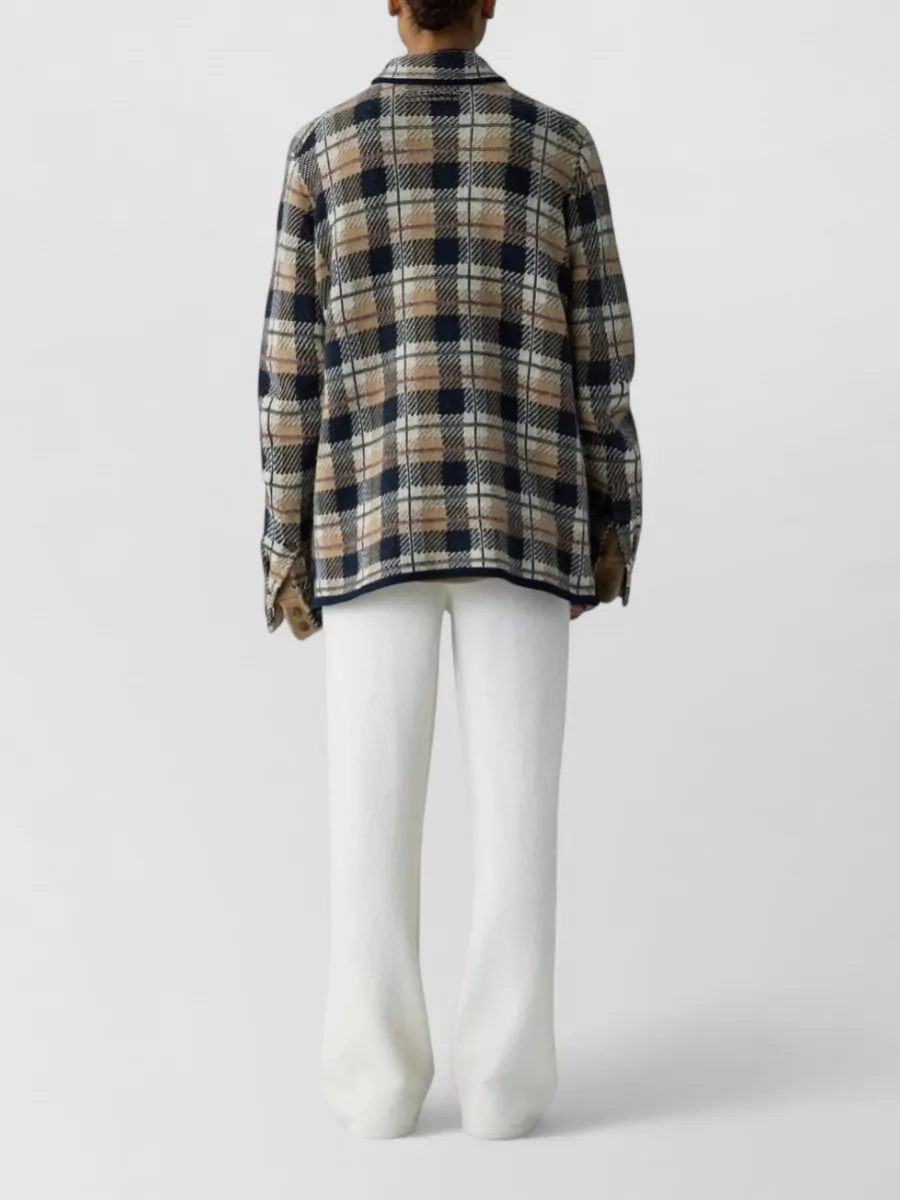 Guest In Residence Checked Cashmere Long-Sleeve Shirt