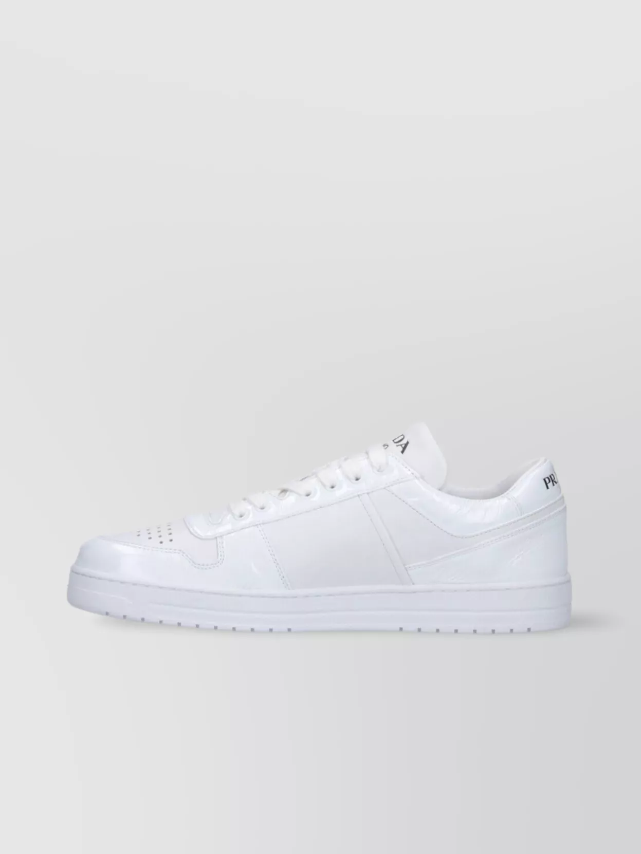 Prada Low Top Perforated Toe Sneakers