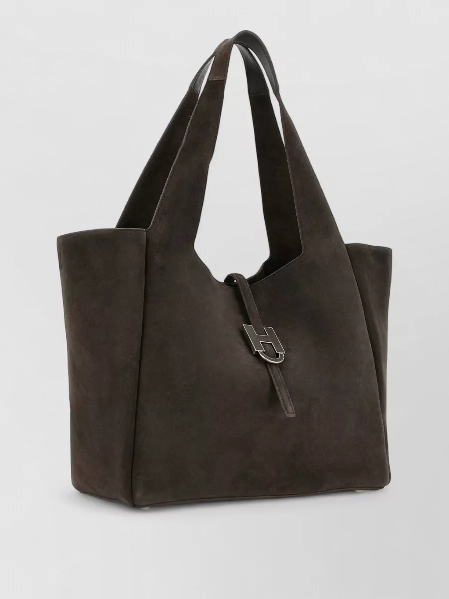 Hogan Leather Tote Bag