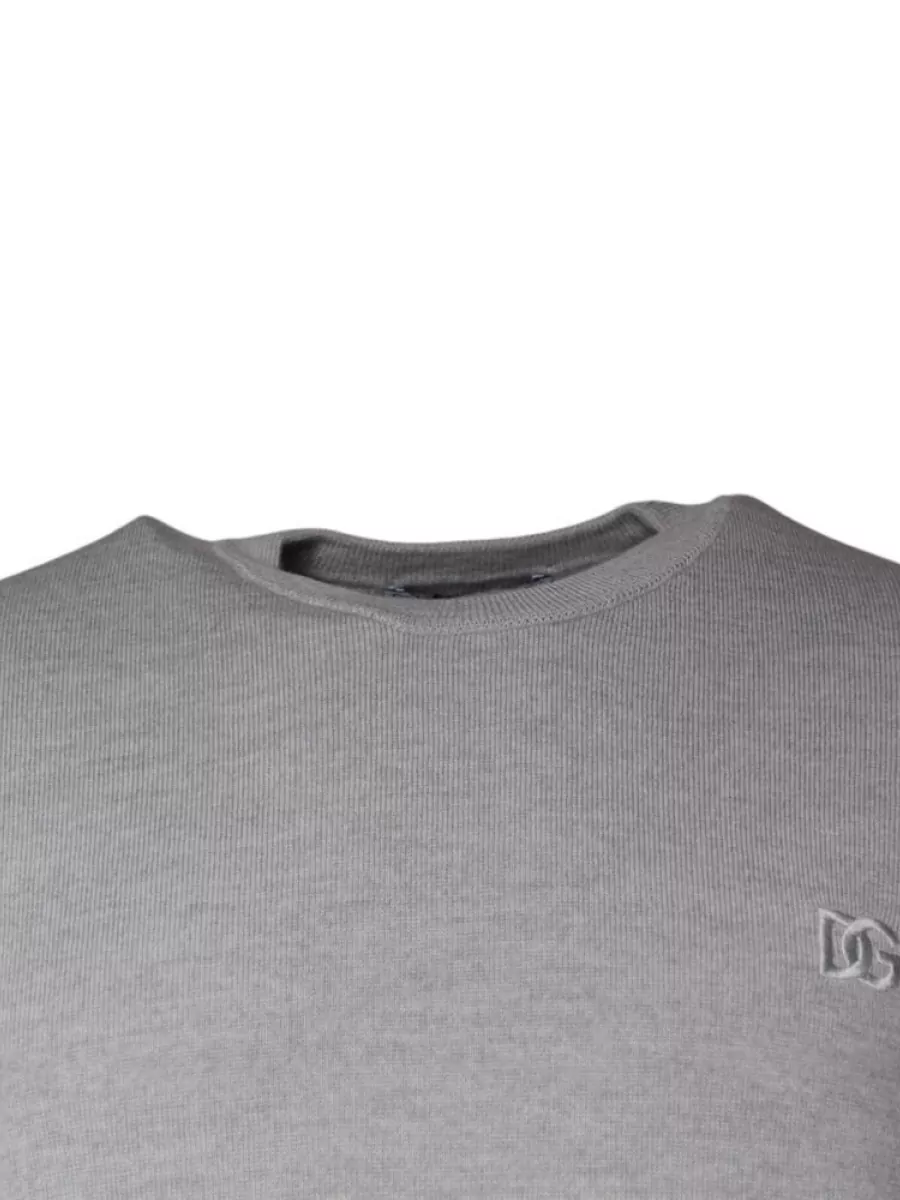 Dolce&Gabbana Wool Crew Neck Sweater