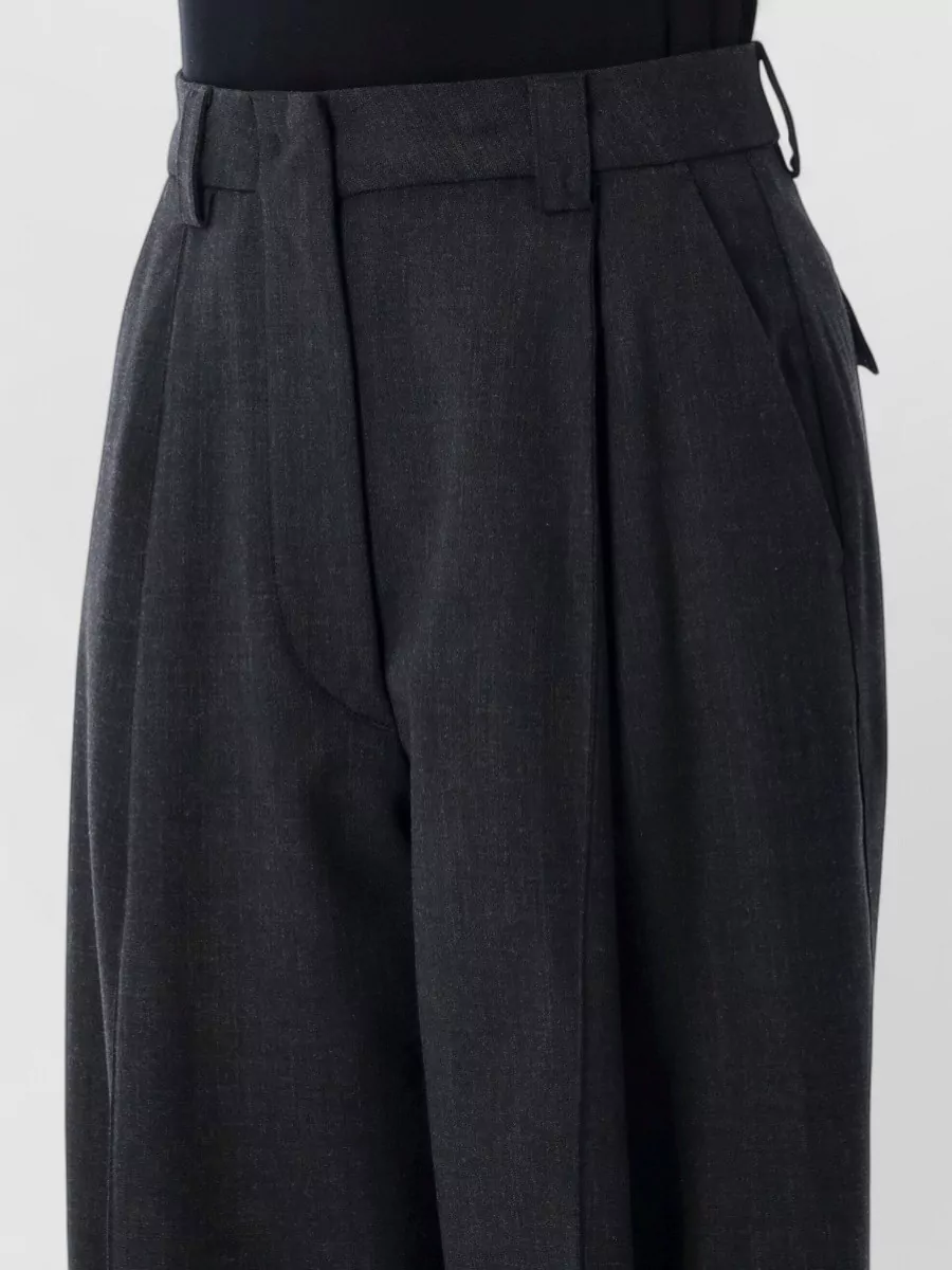 Thelatest High-Rise Pleated Tapered Trousers