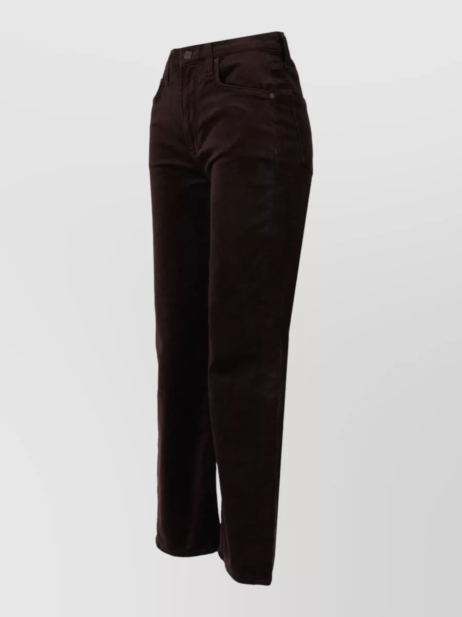 Citizens Of Humanity Velvet High-Rise Straight-Leg Jeans