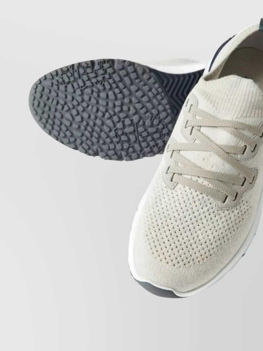 Brunello Cucinelli Knit Runner Sneakers Cotton Blend Design