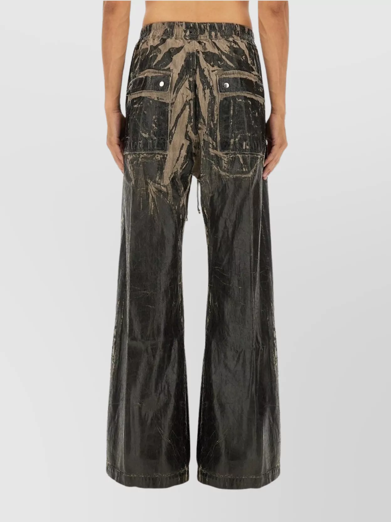 Rick Owens Drkshdw Wide-Leg Trousers With Drawstring And Pockets