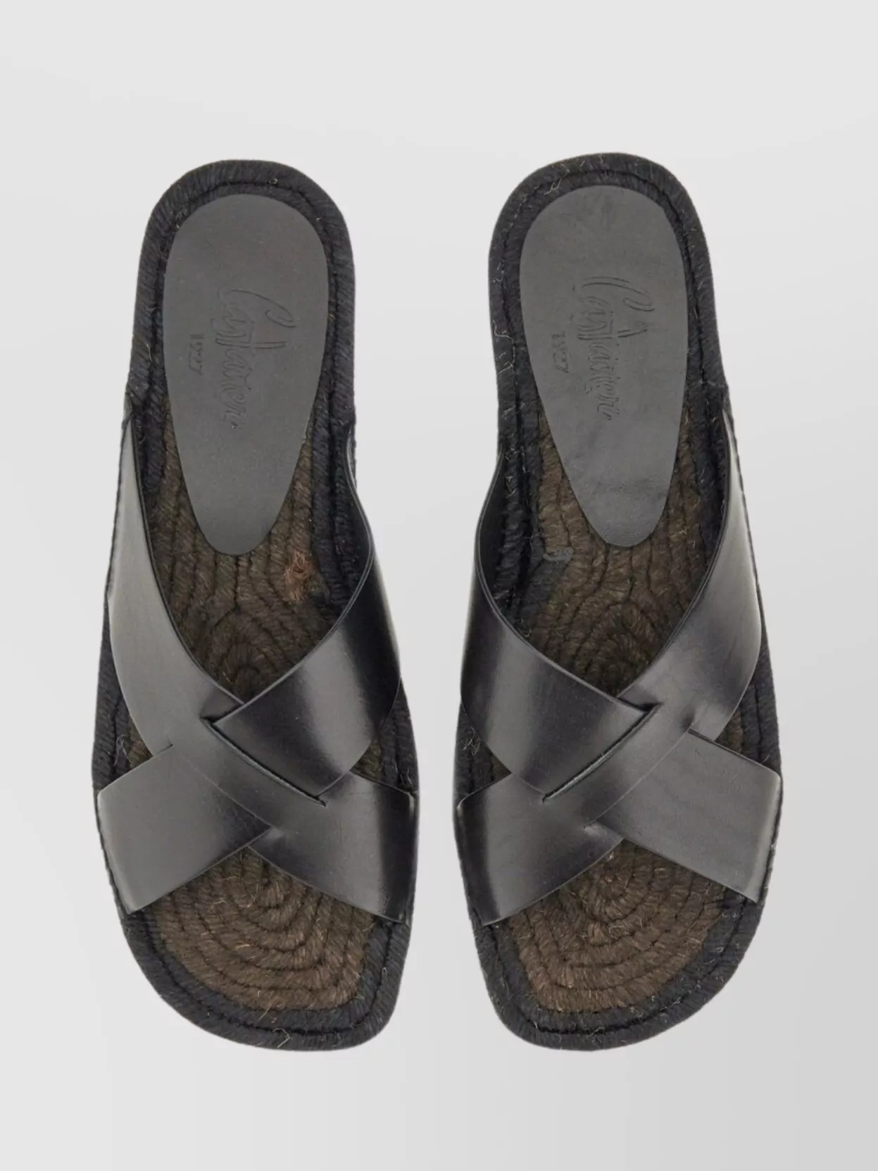 Castaner Cross Strap Espadrille Flat Sandal