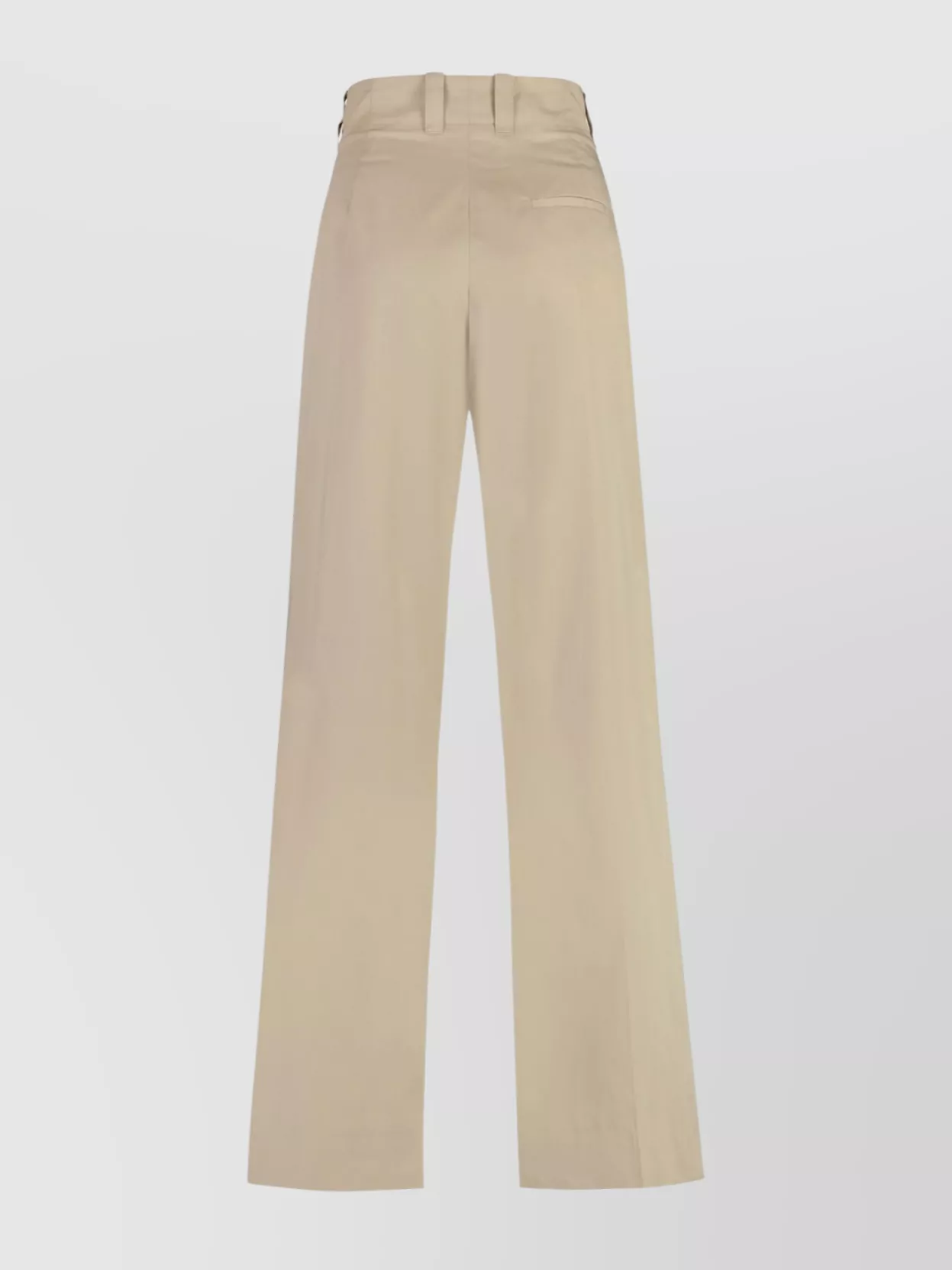 Bottega Veneta High-Waisted Cotton Trousers Wide-Leg
