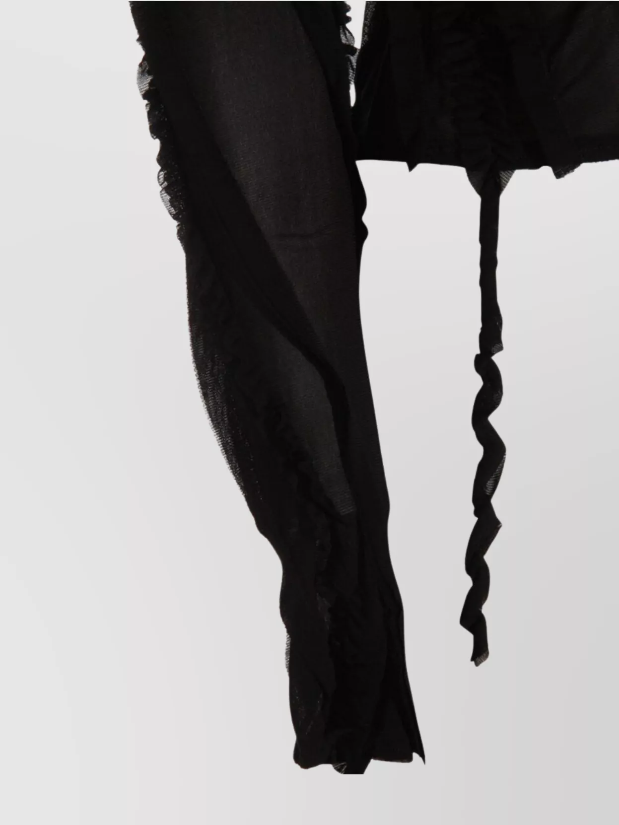 Blumarine Scalloped Edge Sheer Sleeves