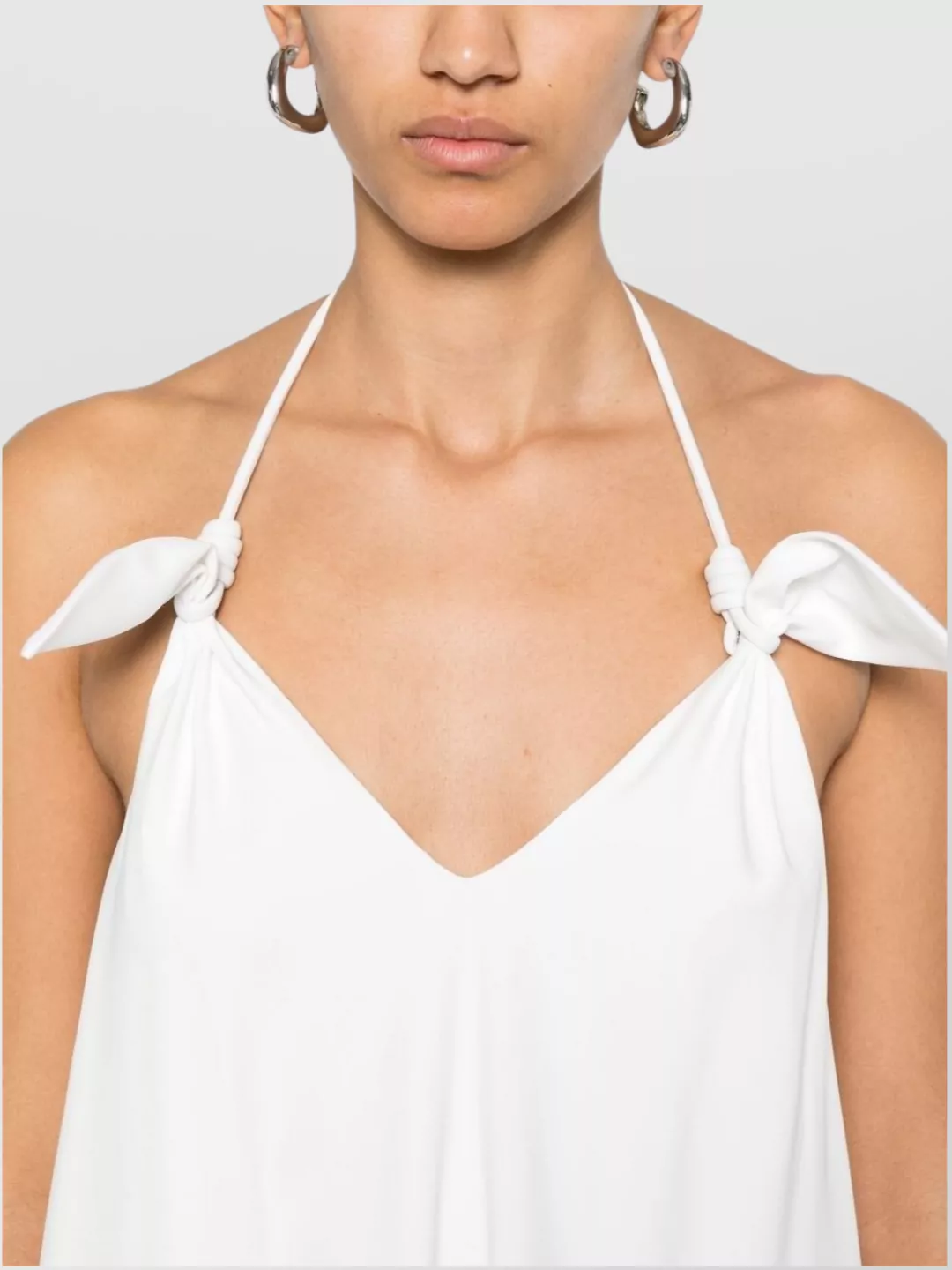 Loewe Short Dress With Halterneck And Open Back