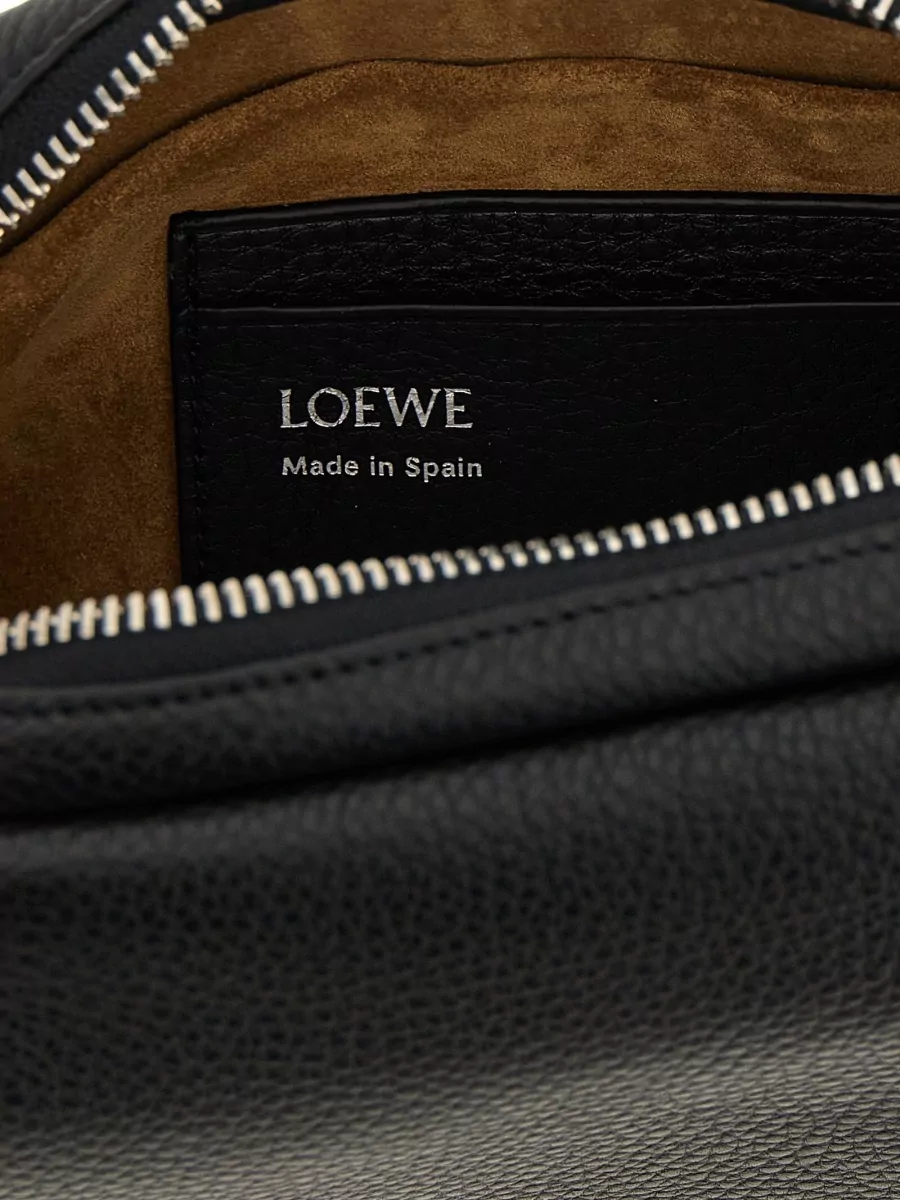 Loewe Leather Pebble Messenger Small Crossbody Bag