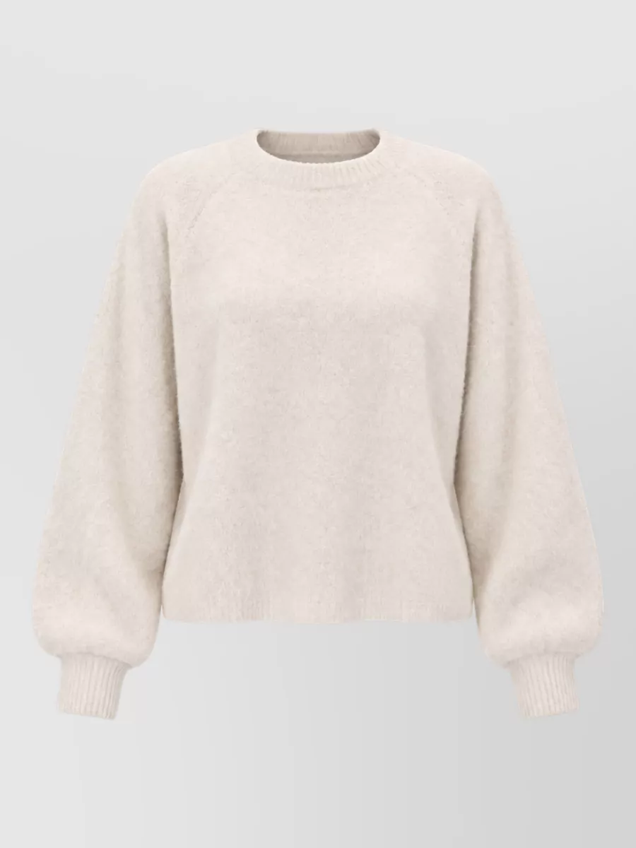 Marella brushed cotton raglan long-sleeve sweatshirt