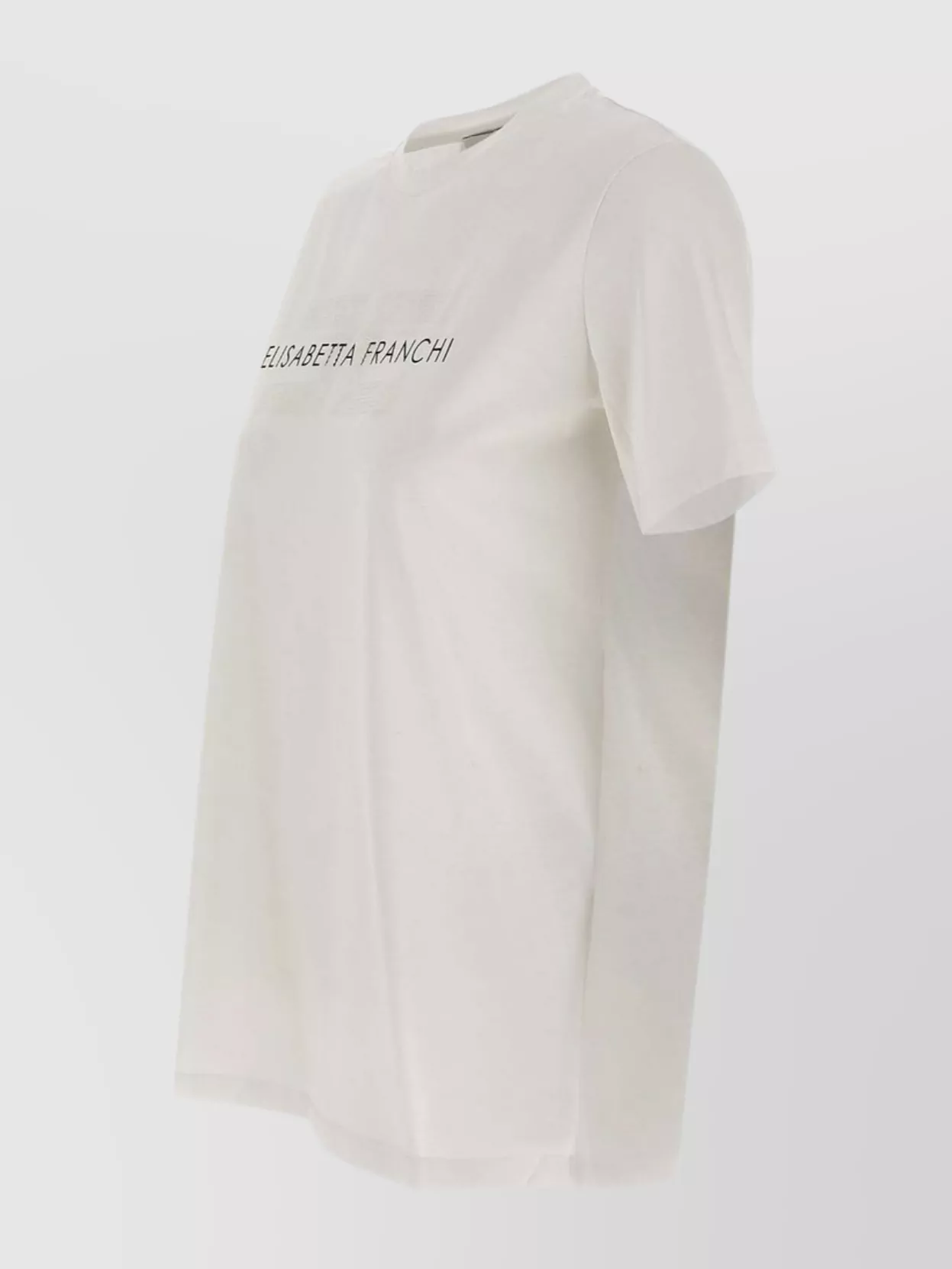 Elisabetta Franchi Urban Crew Neck Cotton T-Shirt