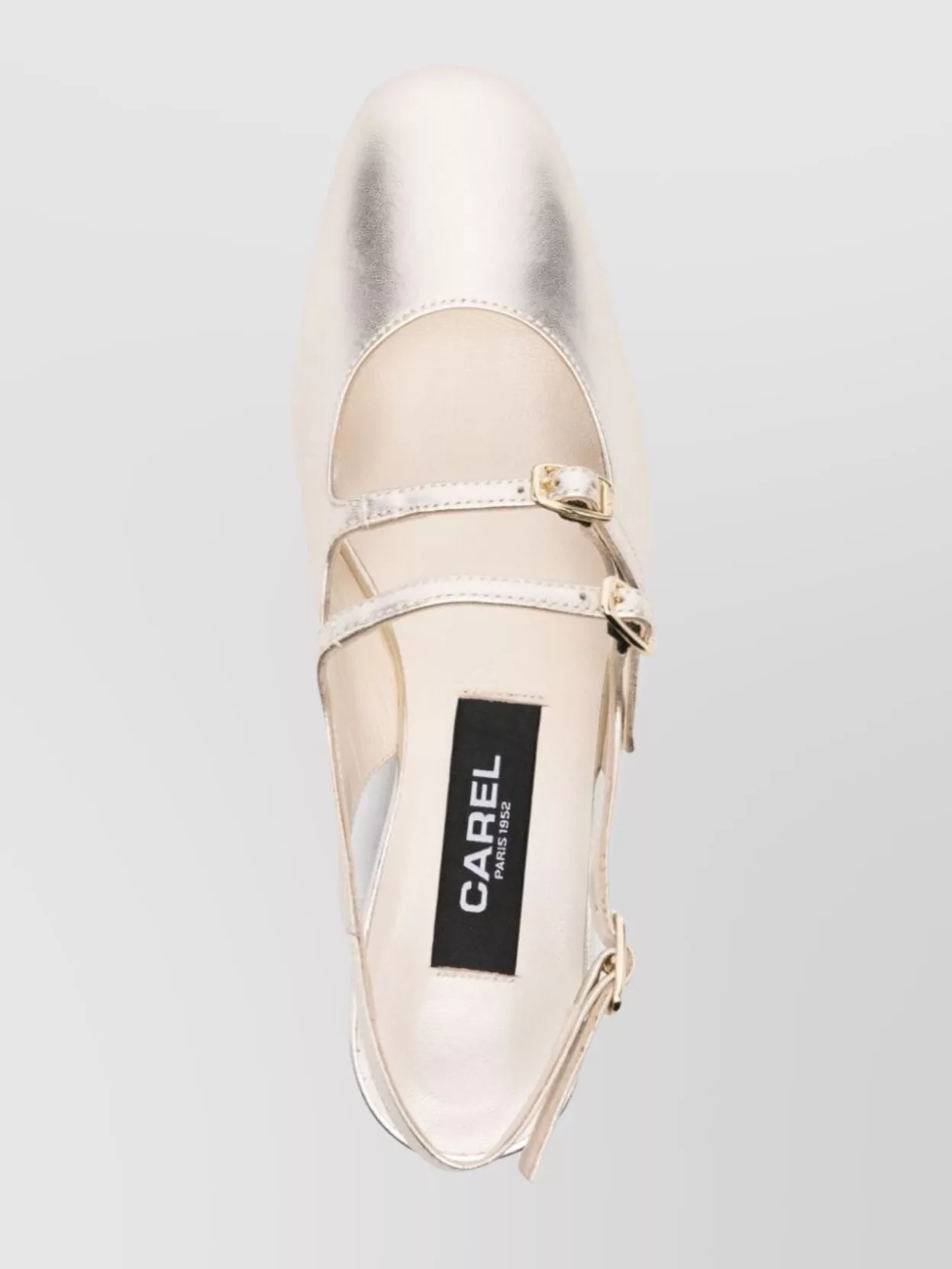 Carel Paris Peche Laminated Leather Ballets