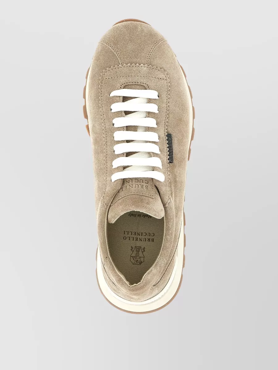 Brunello Cucinelli Suede Lace-Up Sneakers