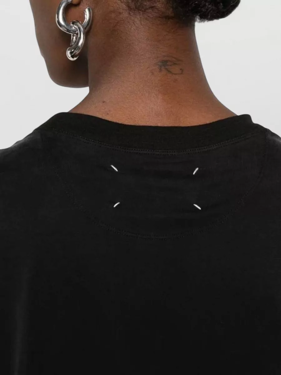 Maison Margiela Draped Layered Midi Dress Long Sleeves