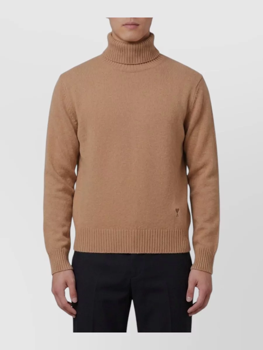 Ami Paris Cashmere turtleneck jumper