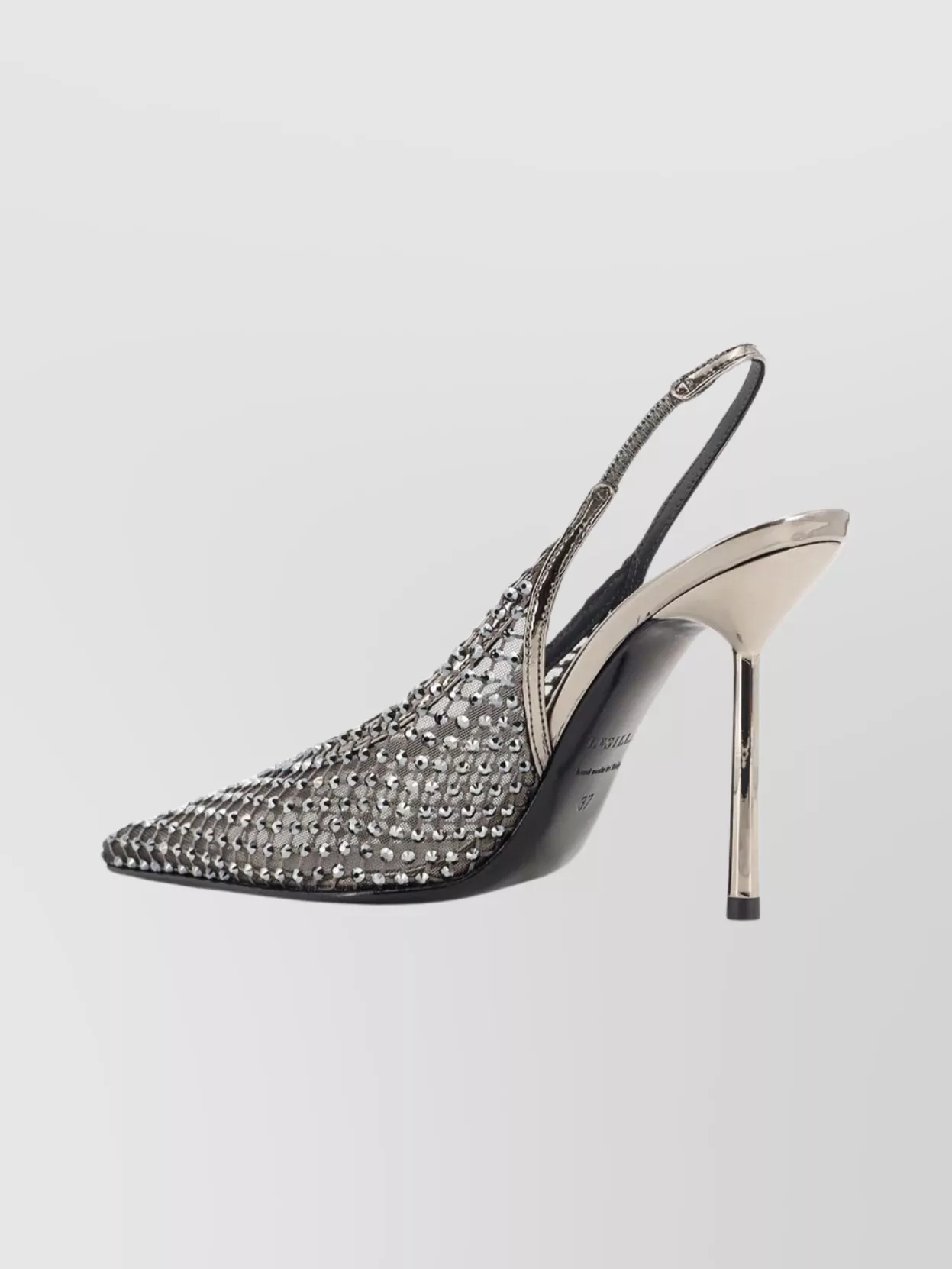 Le Silla Gilda Slingback Stiletto Heel Pumps In Metallic