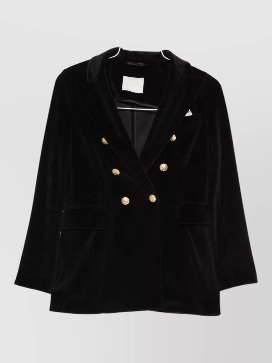 Circolo 1901 Velvet double-breasted suit jacket
