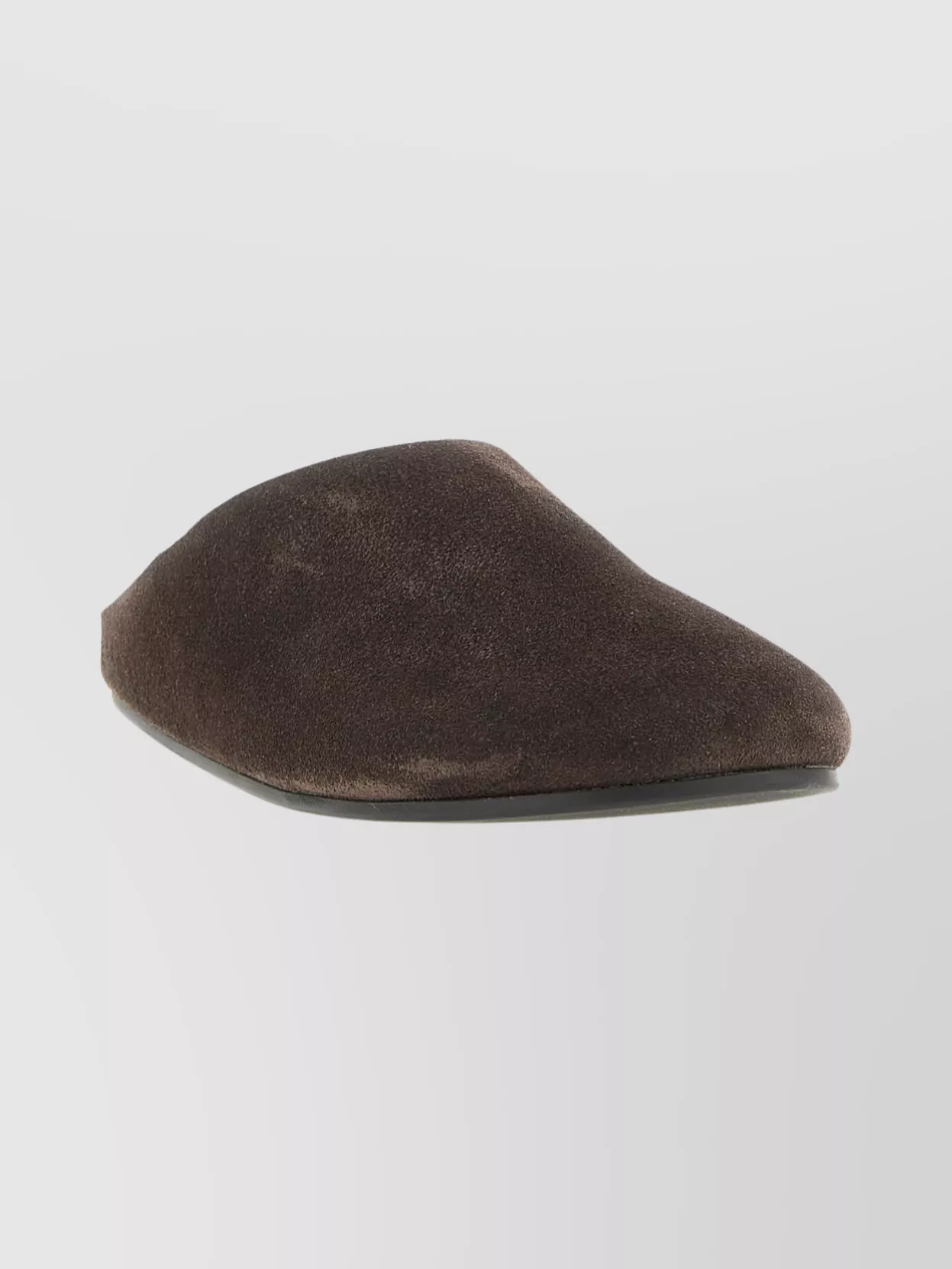 The Row Hudson Flat Sole Open Back Mules In Brown