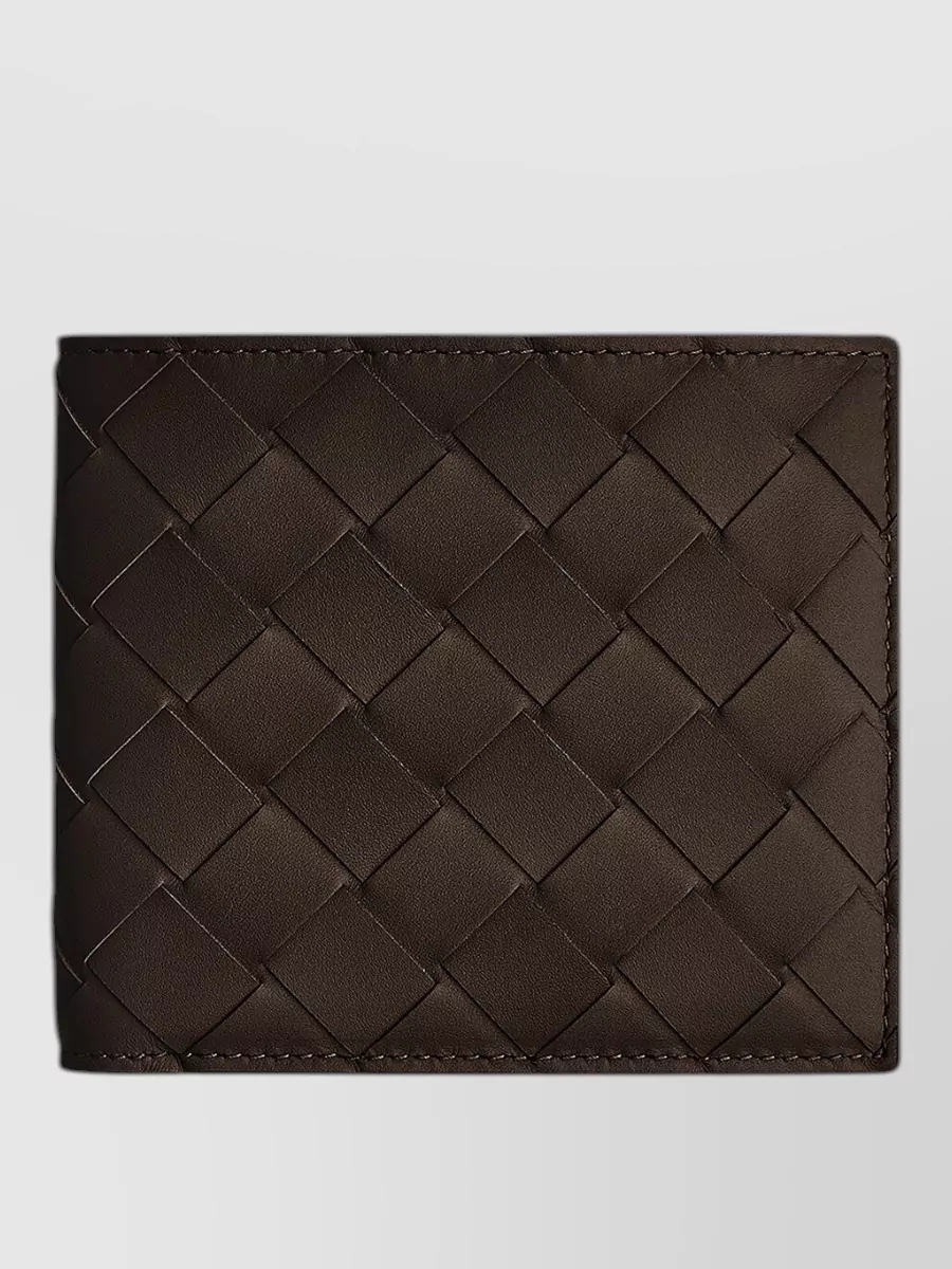 Bottega Veneta intrecciato leather bi-fold wallet