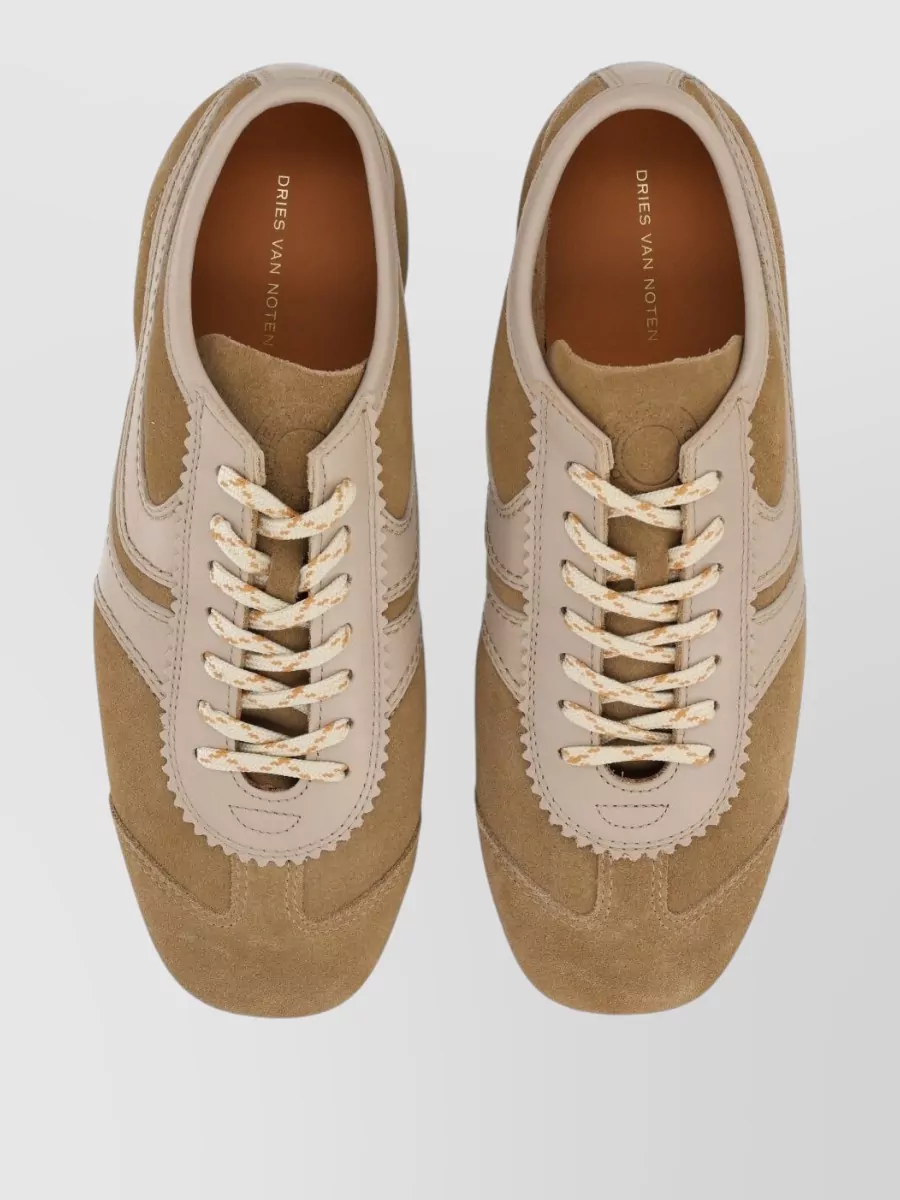 Dries Van Noten Suede Low-Top Sneakers