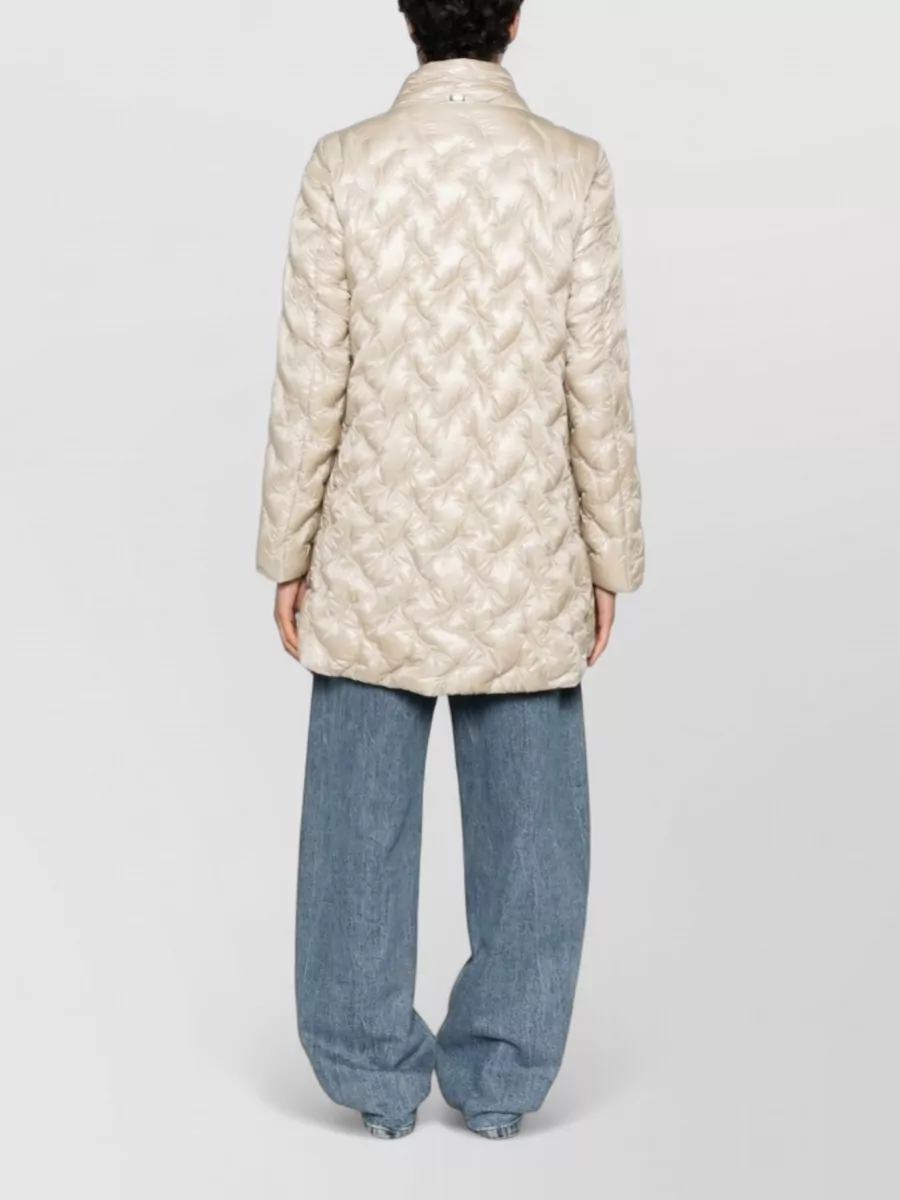 Herno Quilted Down Midi Parka Coat