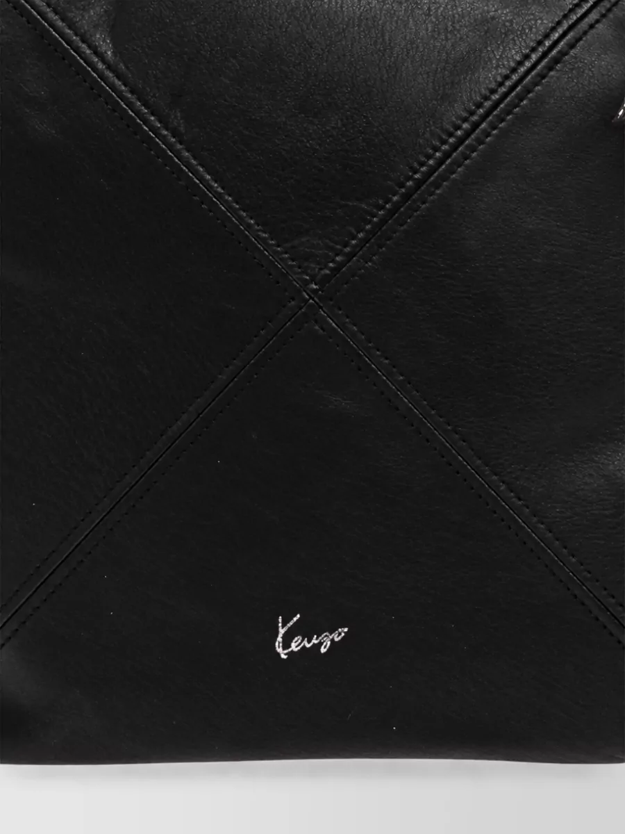 Kenzo Kenzo Logo Leather Shoulder Bag