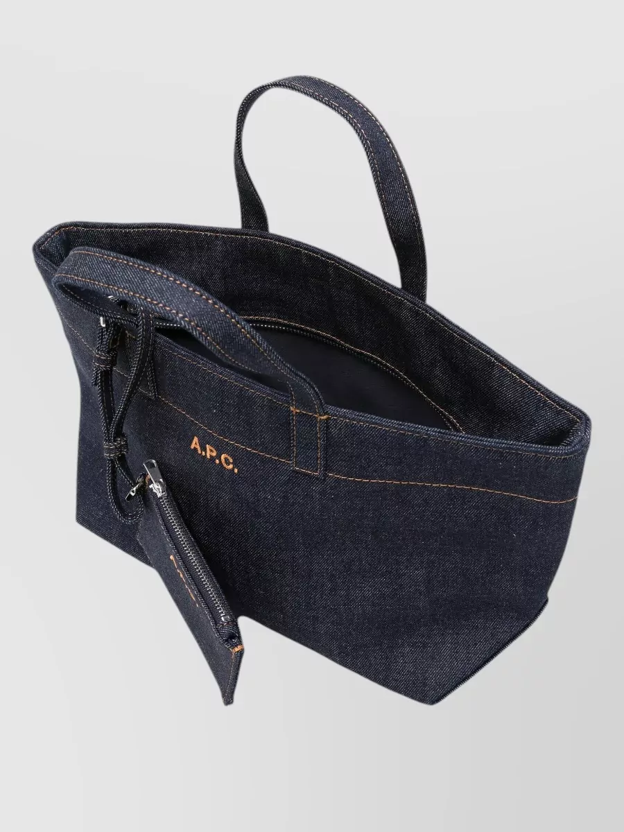 A.p.c. Drummer Small Denim Shoulder Bag