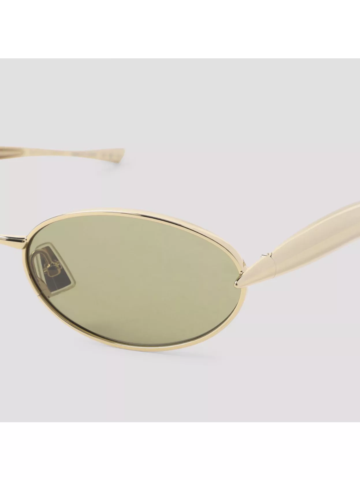 Bottega Veneta Metal Round Frame Sunglasses With Fish Temples