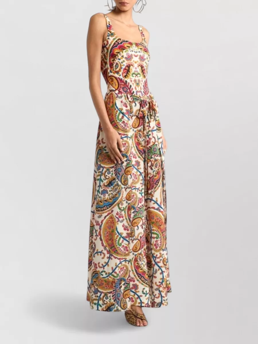 Etro Silk Floral Paisley High-Rise Wide-Leg Palazzo Trousers