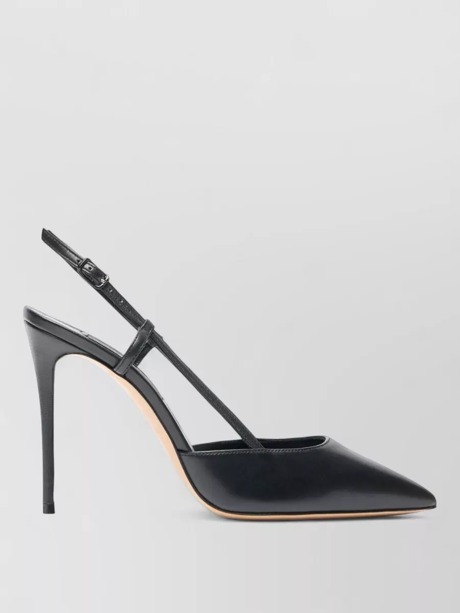 Casadei Julia Jolly Minorca Leather Slingback Pumps