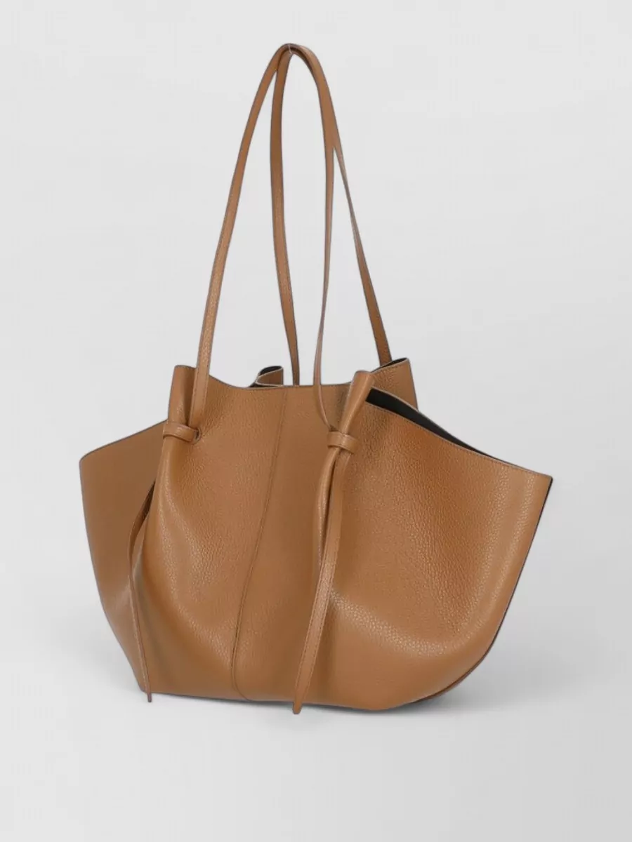Yuzefi Mochi Pebbled Leather Shoulder Bag