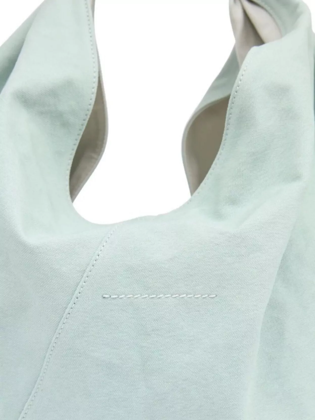 Mm6 Maison Margiela Draped Detail Shoulder Bag Logo