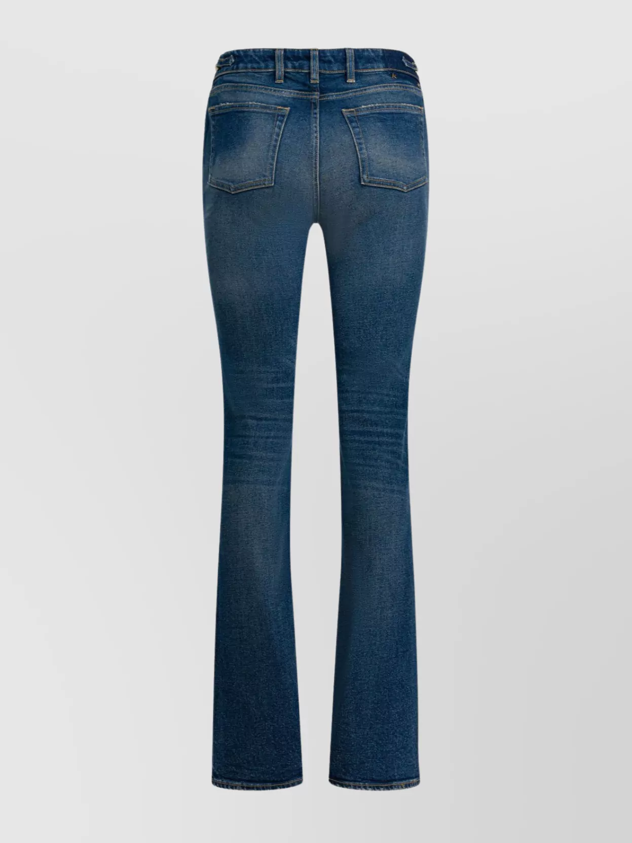 Golden Goose Bootcut Denim Trousers Featuring Five Pockets In Blue