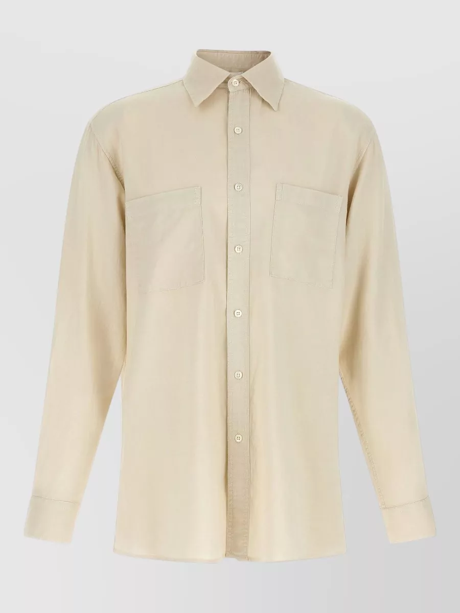 Cellar Door cotton long-sleeve shirt
