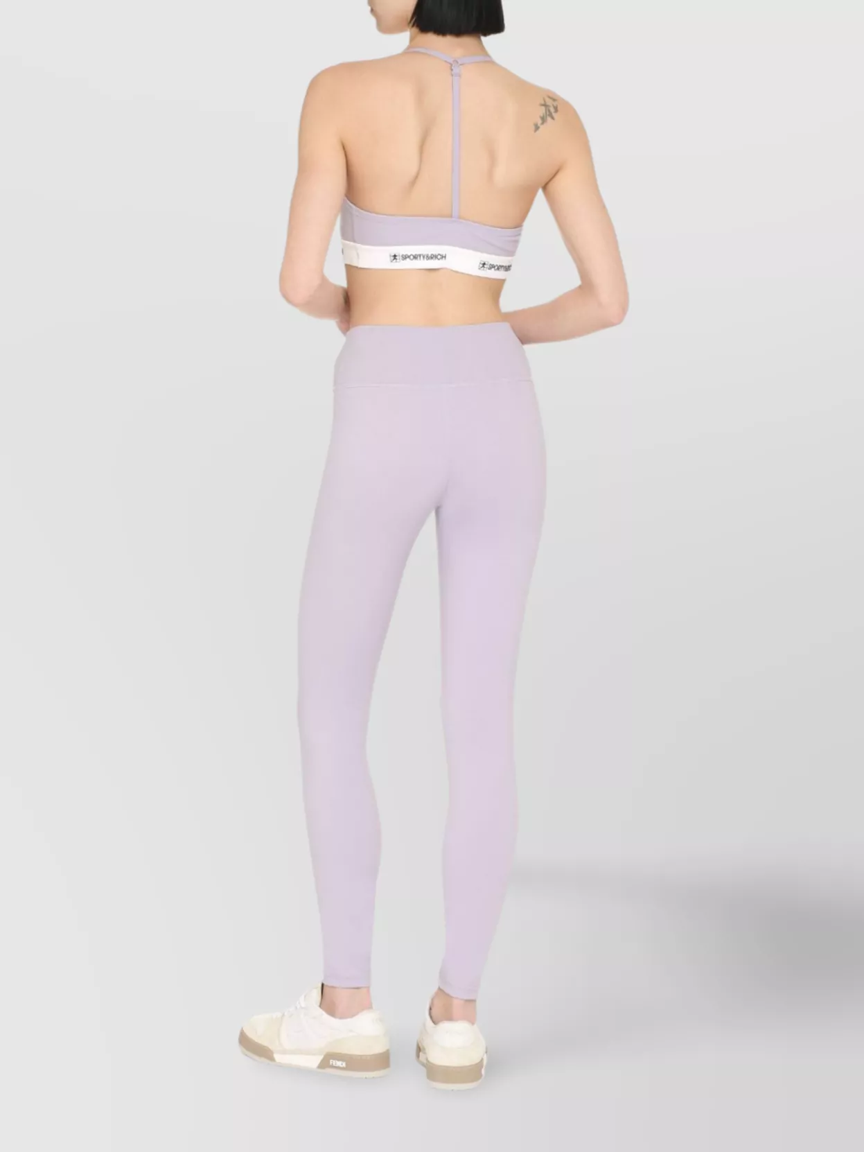 Sporty And Rich Sporty & Rich Logo Detailed Racerback Cropped Top