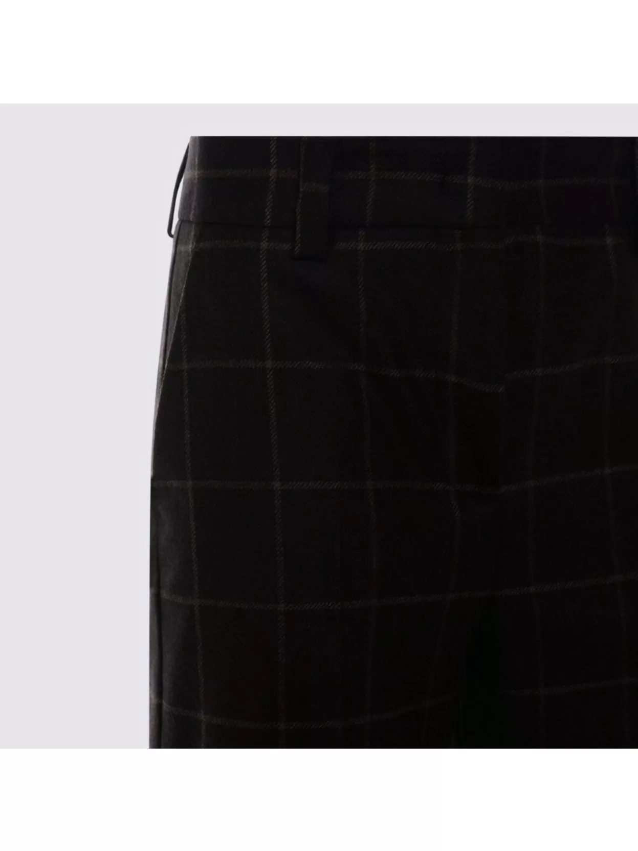 Incotex Checkered Straight Leg Trousers And Pockets