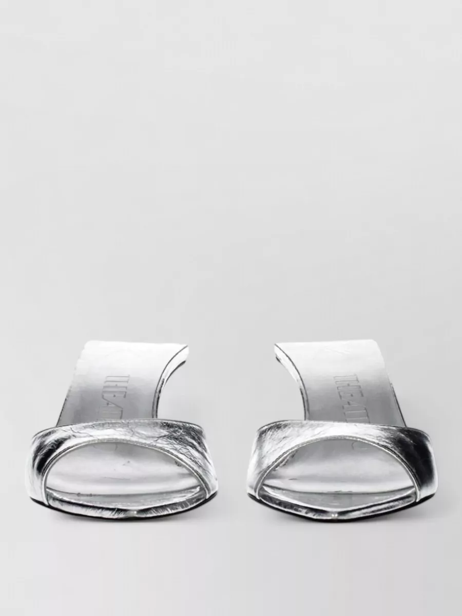 The Attico leather flat mules