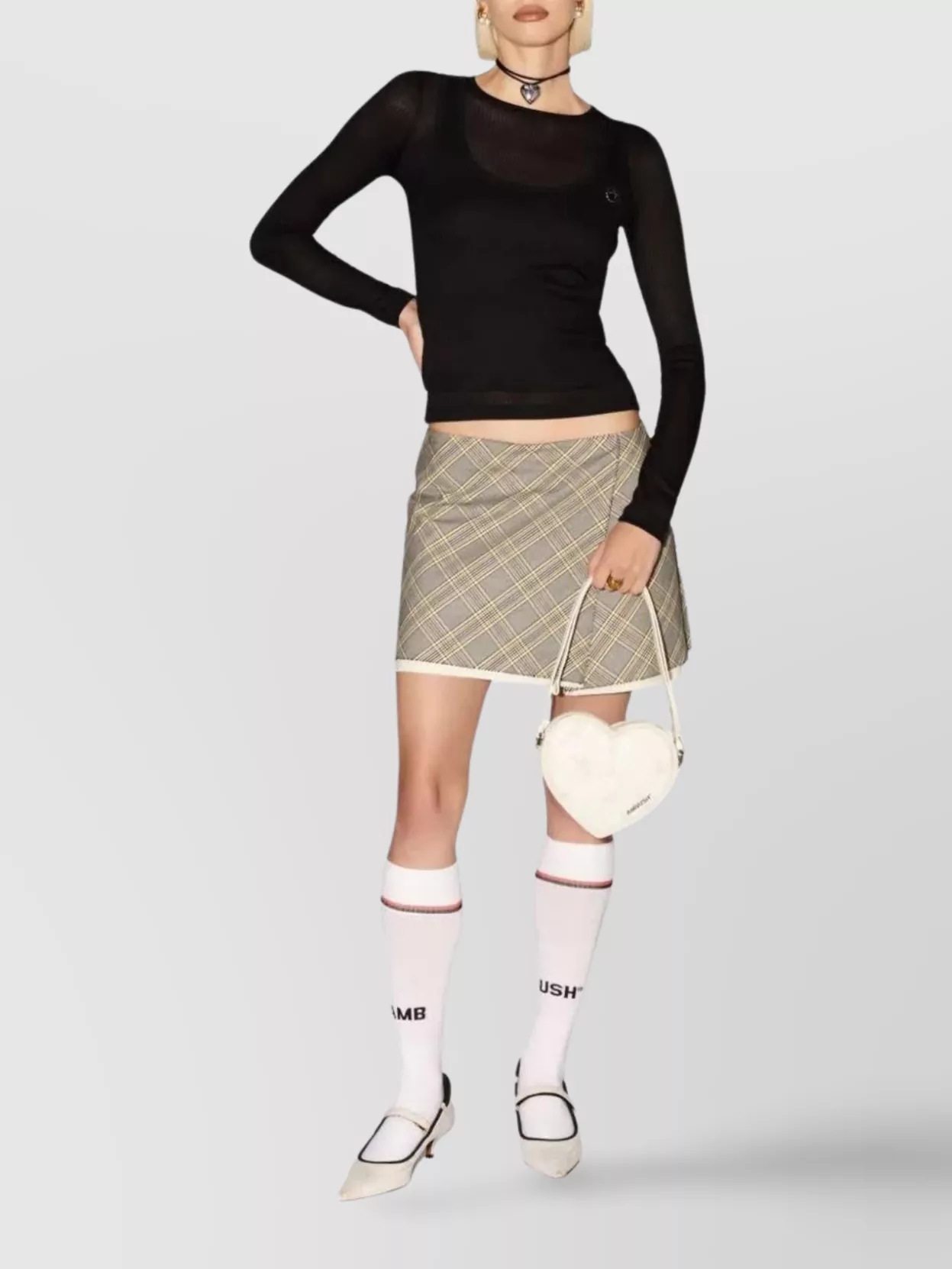 Ambush Ribbed Double Layer Top