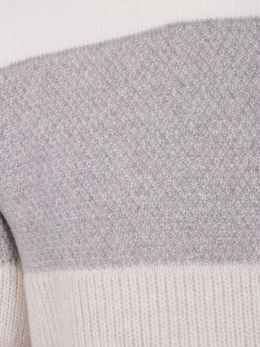 Barba Napoli Striped Turtleneck Wool Jumper