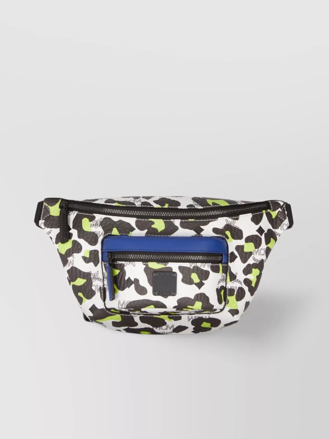 Mcm Fabric And Nappa Waist Bag