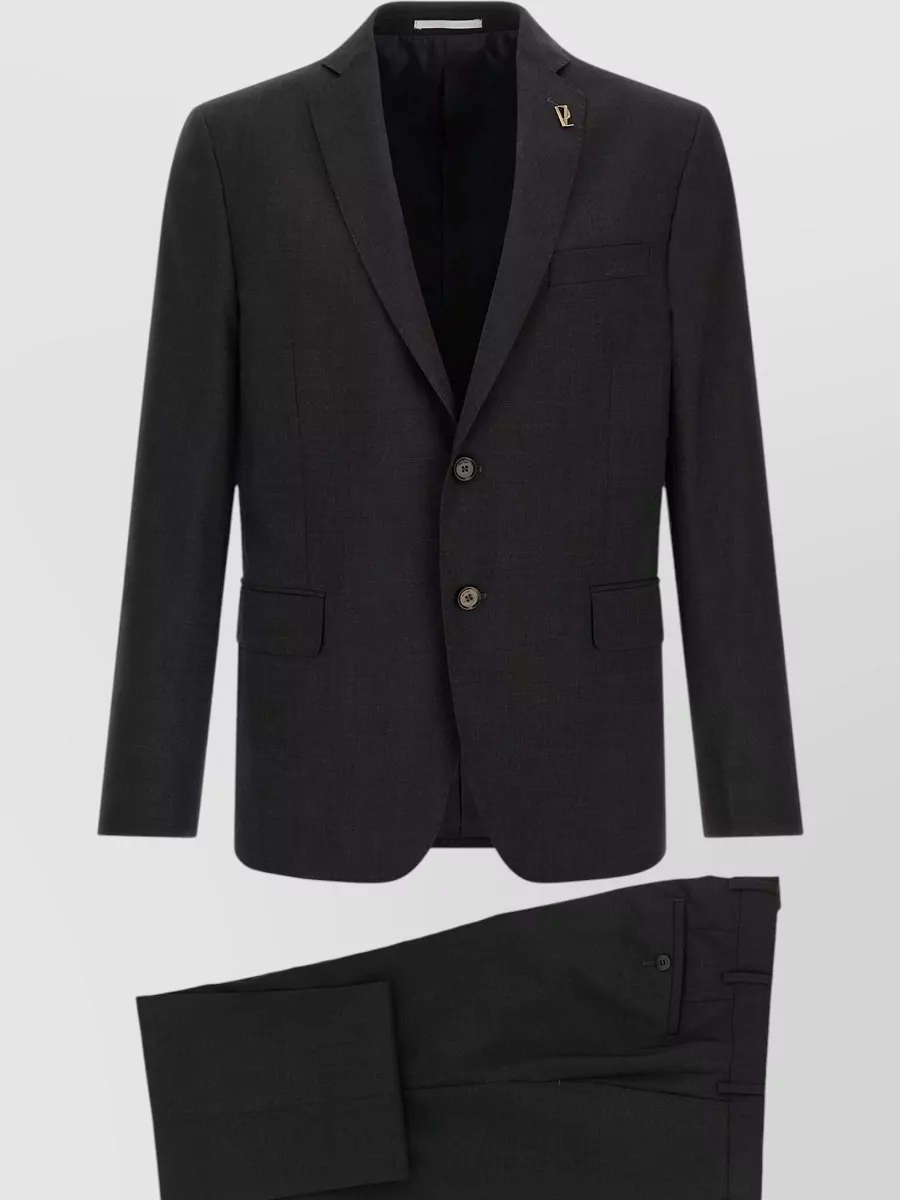 Pal Zileri Wool Single Breasted Coat