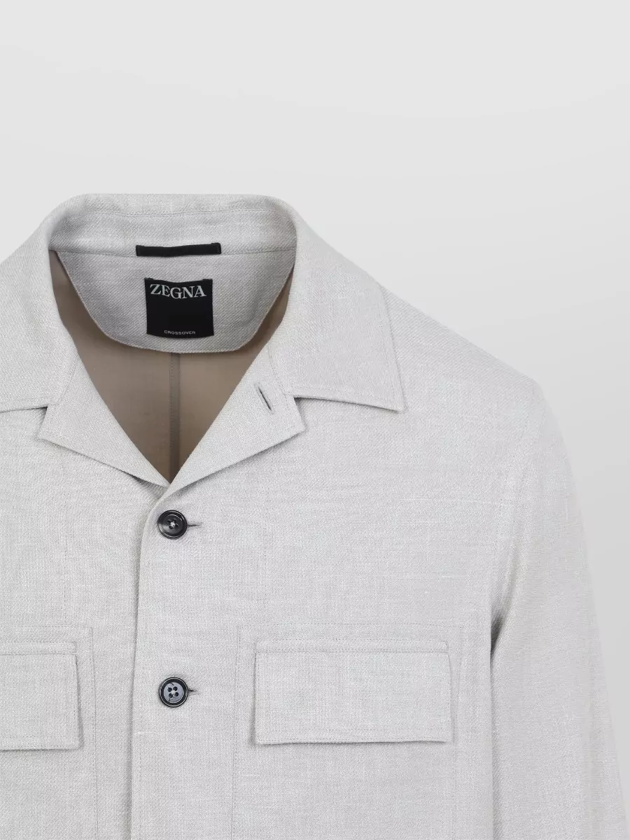 Zegna Linen Shirt Jacket
