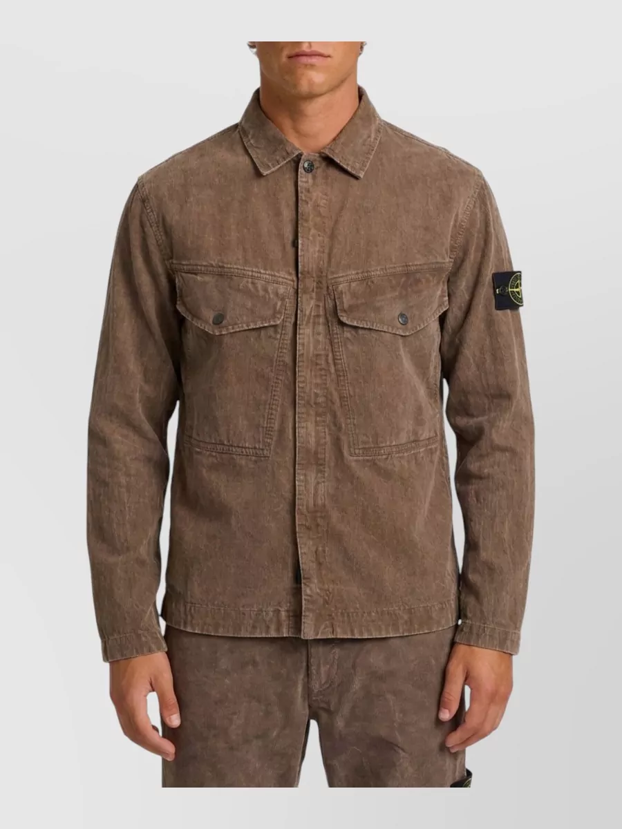 Stone Island ribbed overshirt