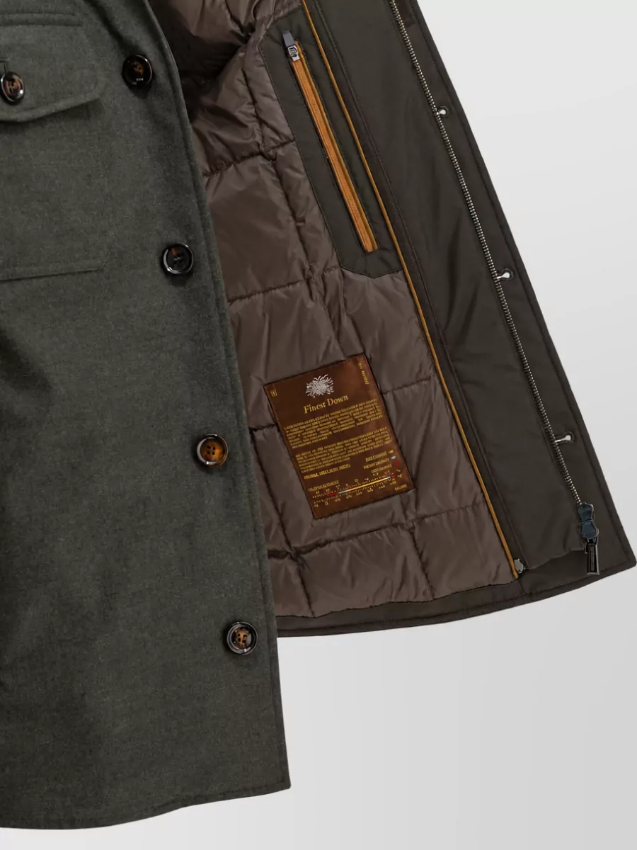 Moorer Wool Cashmere Padded Overshirt Jacket