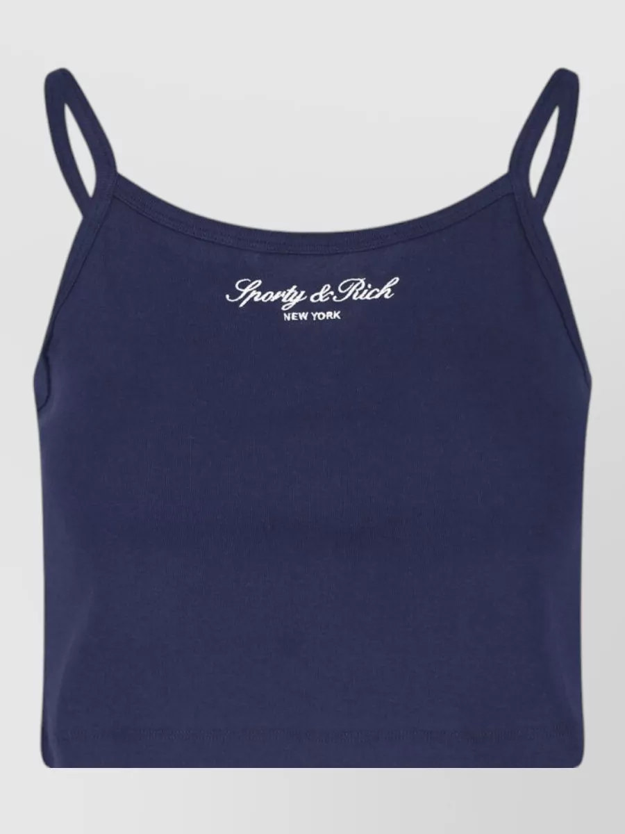 Sporty & Rich cotton long-sleeve camisole